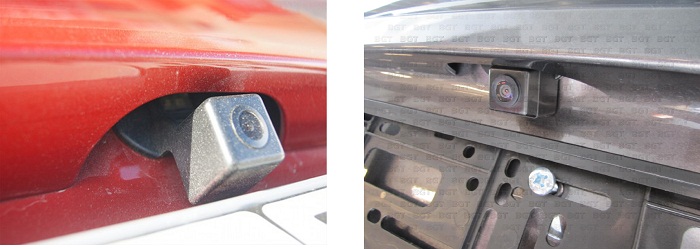 Камера заднего вида устанавливается на место плафона подсветки камера заднего вида для солярис установлена фото